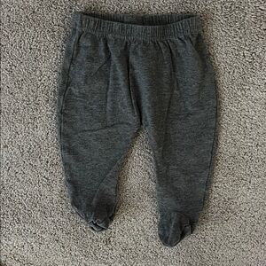 One Two Three Gray Baby Pants